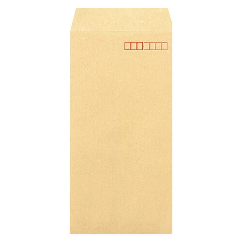 高春堂 R40再生紙クラフト封筒 テープのり付 長3 85g/m2 〒枠あり 1パック(100枚)(847) 目安在庫=○