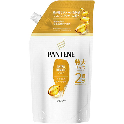 P&G パンテーン エクストラダメージケア シャンプー つめかえ用 特大 600ml 1パック(PG100306) 目安在庫=○