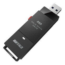 バッファロー 抗ウイルス抗菌ポータブルSSD USB3.2(Gen1) TypeA スティック(SSD-PUTVB250U3-B) 目安在庫=△