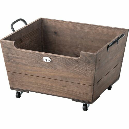東谷 キャスター付ボックス ブラウン(LFS-177BR) メーカー在庫品