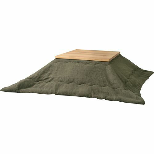 東谷 コタツ布団 正方形 カーキ(KK-169KH) メーカー在庫品