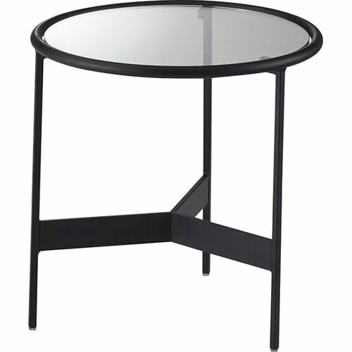東谷 東谷 ラウンドガラステーブルS ブラック(HIT-240) メーカー在庫品