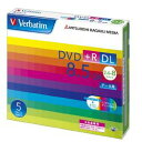 Verbatim DVD+R DL 8.5GB 5枚スリム・IJP白ワイド DTR85HP5V1 目安在庫=△