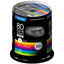 Verbatim CD-R (Audio) 1回記録用 700MB 80分 48倍速 100枚スピンドルケース100P イ(MUR80FP100SV1) 目安在...