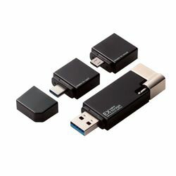 쥳 Lightning USB USB3.1 USB3.0б 16GB microUSBѴץ+Type-C(LMF-LGU3A016GBK) ܰº߸=ڿ̸