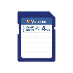 Verbatim SDHCカード4GB SDHC4GYVB1 目安在庫=○[メール便対象商品]