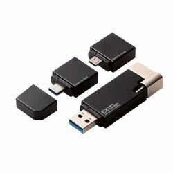 쥳 Lightning USB USB3.1 USB3.0б 32GB microUSBѴץ+Type-C(LMF-LGU3A032GBK) ܰº߸=ڿ̸