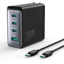 Shenzhen Nito Power Sour JOYROOM USB-Cケーブル付AC 100W GaN 3C1A急速充電器JR-TCG04 目安在庫=○