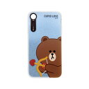 LINE FRIENDS iPhone XR Light UP CASE CUPID LOVE ブラウンキューピッド(KCL-LCL005) 仕入先在庫品[メー...