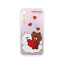 LINE FRIENDS iPhone XR Light UP CASE CUPID LOVE スウィートハート1(KCL-LCL009) 仕入先在庫品[メール...