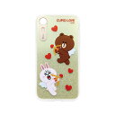 LINE FRIENDS iPhone XR Light UP CASE CUPID LOVE スウィートハート3(KCL-LCL011) 仕入先在庫品[メール...