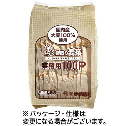 Rakuten - 伊勢惣 釜煎り麦茶 業務用 1ケース(800バッグ:100バッグ×8袋)(4970085033186 x8) 目安在庫=○