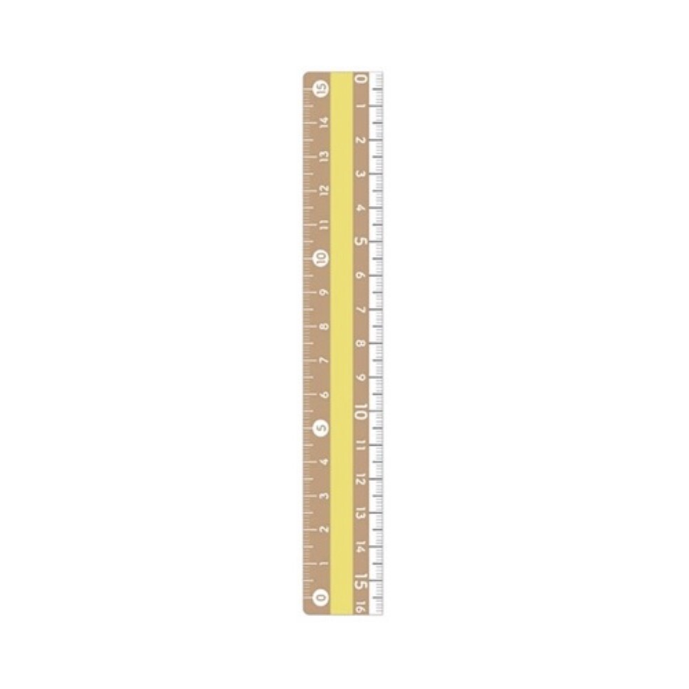 Rakuten - クツワ モジサシ定規（16CM）ブラウン(KB033BR) 目安在庫=○