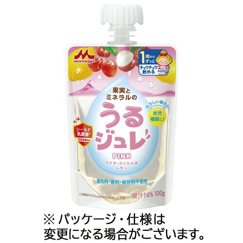 森永乳業 果実とミネラルのうるジュレ PINK 100g 1セット(6個)(4902720133821 x6) 目安在庫=○ e-bear-11618566 いぃべあー 楽天市場店 パッケージ画像