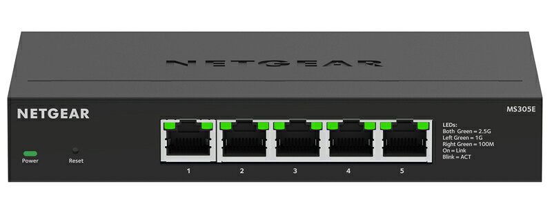 ネットギア NETGEAR MS305E-100JPS 2.5G 5ポート アンマネージスイッチ 目安在庫=△