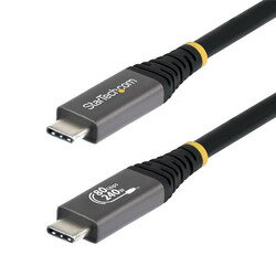 Rakuten - StarTech．com USB4ケーブル/1.5m/80Gbps/240W/8K120Hz/4K240Hz/ブラック(CC150CM80GUSB4CABLE) 目安在庫=△