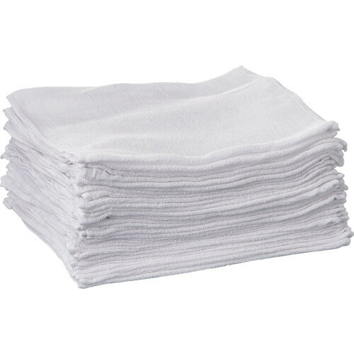 中村 業務用フェイスタオル 約30×76cm ホワイト 1パック(30枚)(81040021) 目安在庫=○