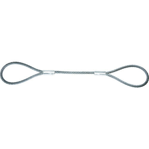 TRUSCO ワイヤーロープスリング Aタイプ アルミロック 18mm×6m 1本(TWAL-18S6) 目安在庫=○