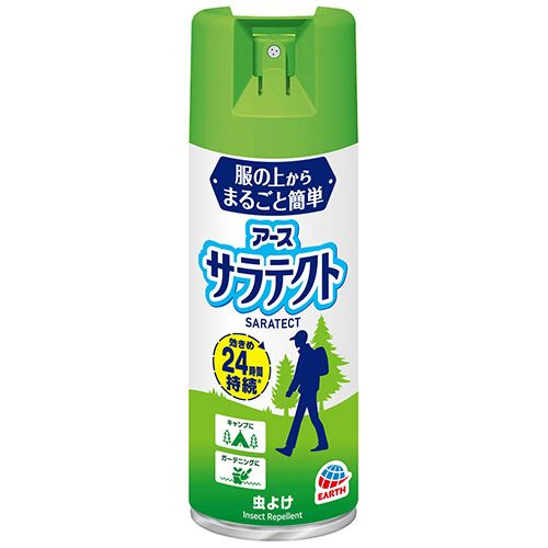 Rakuten - アース製薬 服の上からサラテクト 大容量 400mL 1本(450046) 目安在庫=○