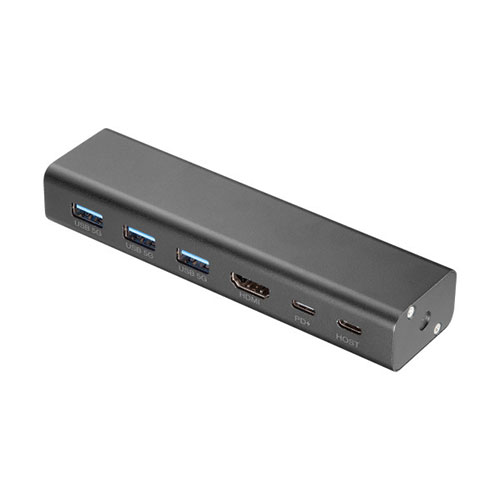 【P5S】サンワサプライ 木製天板取付用USB+HDMIドッキングステーション(EMR-LCOP1) メーカー在庫品