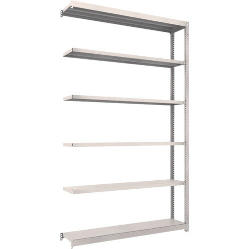TRUSCO M1.5型軽中量棚 1460×295×2400 6段 連結 ネオグレー 1台(M1.5-8536B-NG) 目安在庫=○