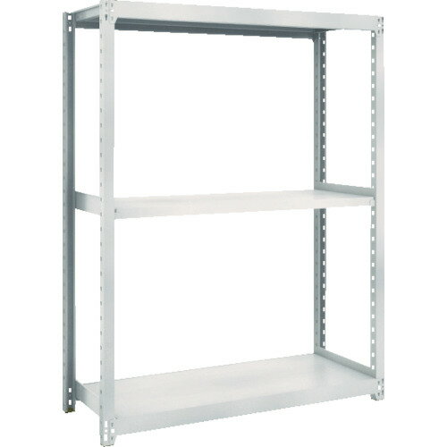 TRUSCO M2型軽中量棚 1460×300×H1500 3段 単体 ネオグレー 1台(M2-5533-NG) 目安在庫=○