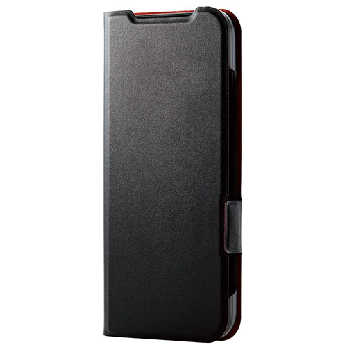 エレコム ELECOM Android One S9 用 ケース カバー レザー 手帳 マグネット フラップ 耐衝撃 超軽量 薄型 ブラック(PM-K212PLFUBK) メーカー在庫品