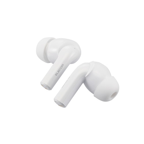 エレコム ELECOM ワイヤレスイヤホン Bluetooth5.2 アクティブ ノイズキャンセリング 耳セン機能 低遅延モード 超軽量 ホワイト(LBT-TWS15WH2) メーカー在庫品 e-bear-11623548 いぃべあー 楽天市場店 パッケージ画像