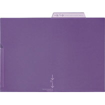 Rakuten - ライオン事務器 LION PPポケットホルダー A4 厚さ0.2mm バイオレット 1枚(LFS-02PHバイオレツト) 目安在庫=○