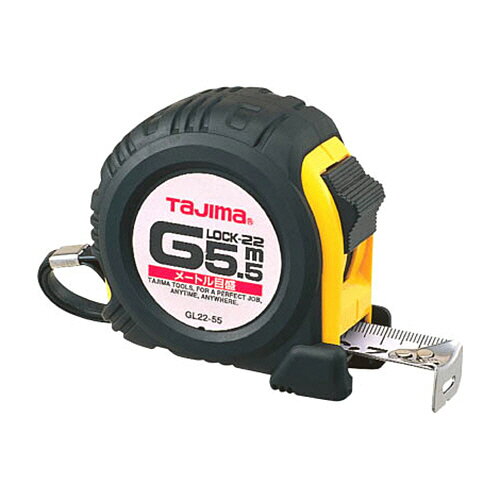 樂天商城 - タジマ Gロックシリーズコンベックス 幅22mm×長さ5.5m 1個(GL22-55BL) 目安在庫=○