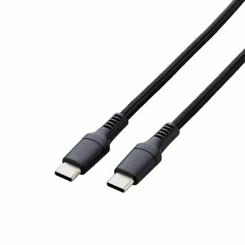 樂天商城 - エレコム ELECOM エレコム タイプC ケーブル ( USB Type-C to C ) 1m ナイロンメッシュ ブラ(MPA-CC5PS10BK) メーカー在庫品[メール便対象商品]
