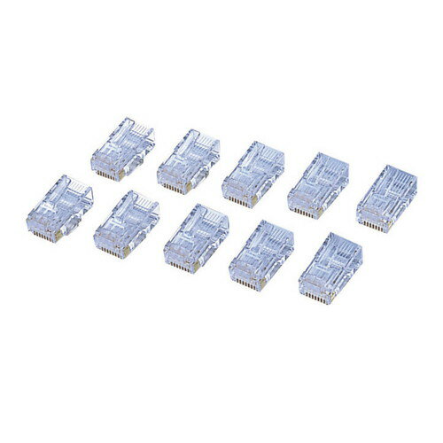 樂天商城 - エレコム ELECOM LD-6RJ45T10　CAT6対応RJ45コネクタ(10個) 目安在庫=△[メール便対象商品]