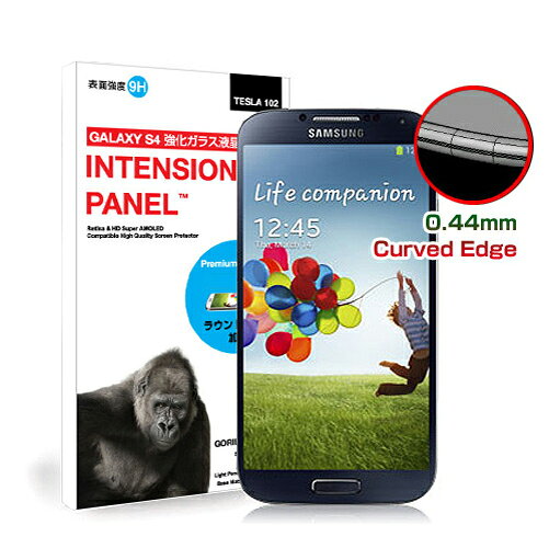 Tesla Galaxy S4 Intension Panel Premium edge 強化ガラス液晶保護フィルム(TE2183S4) 仕入先在庫品
