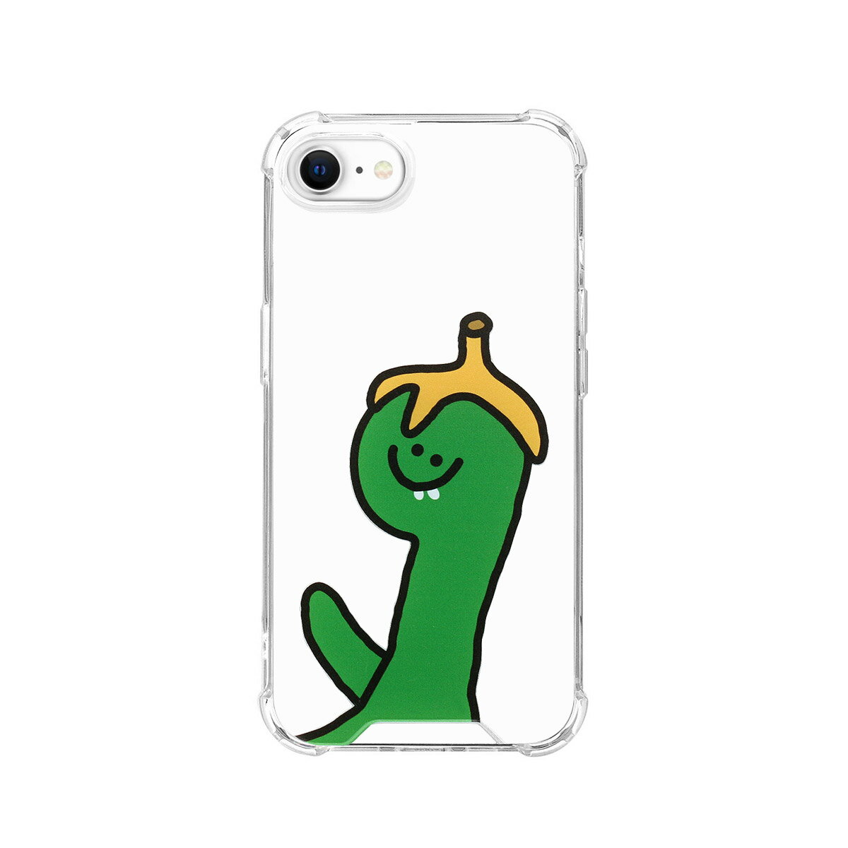 Rakuten - 168cm ハイブリッドクリアケース for iPhone SE 3/SE 2/ 8/ 7 Green Olly with バ(16822710iSE3) 仕入先在庫品[メール便対象商品]