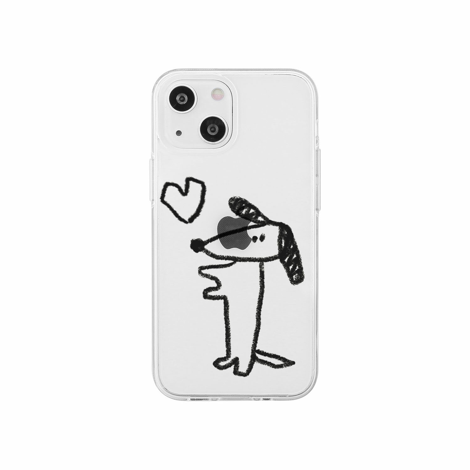 乐天商城 - AKAN ソフトクリアケース for iPhone 14 イヌハート 背面カバー型(AK23513i14) 仕入先在庫品[メール便対象商品]