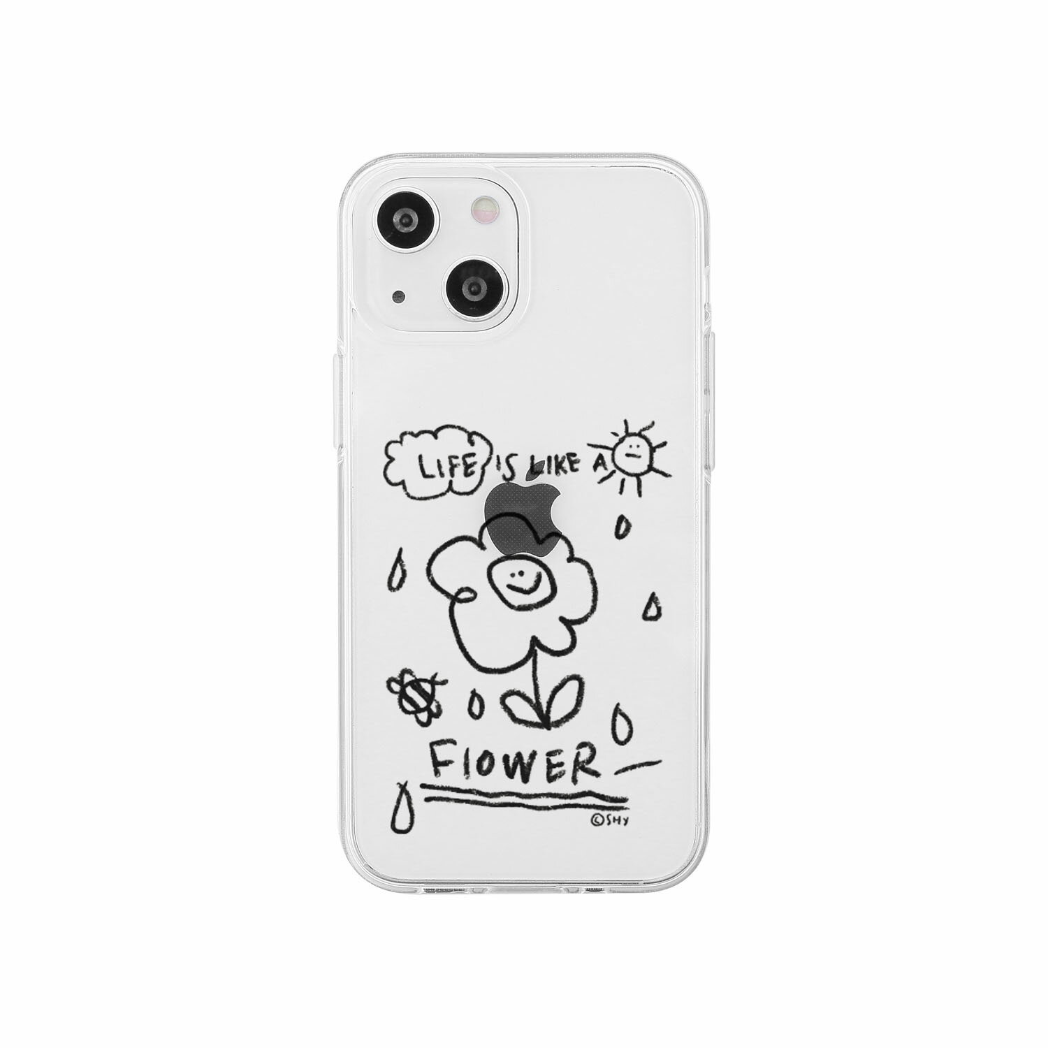 乐天商城 - AKAN ソフトクリアケース for iPhone 14 花のような人生 背面カバー型(AK23516i14) 仕入先在庫品[メール便対象商品]