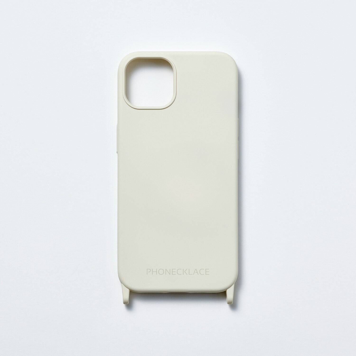 乐天商城 - PHONECKLACE ストラップホール付きシリコンケース for iPhone 14 Plus アイボリー 背面(PN23903i14MIV) 仕入先在庫品[メール便対象商品]