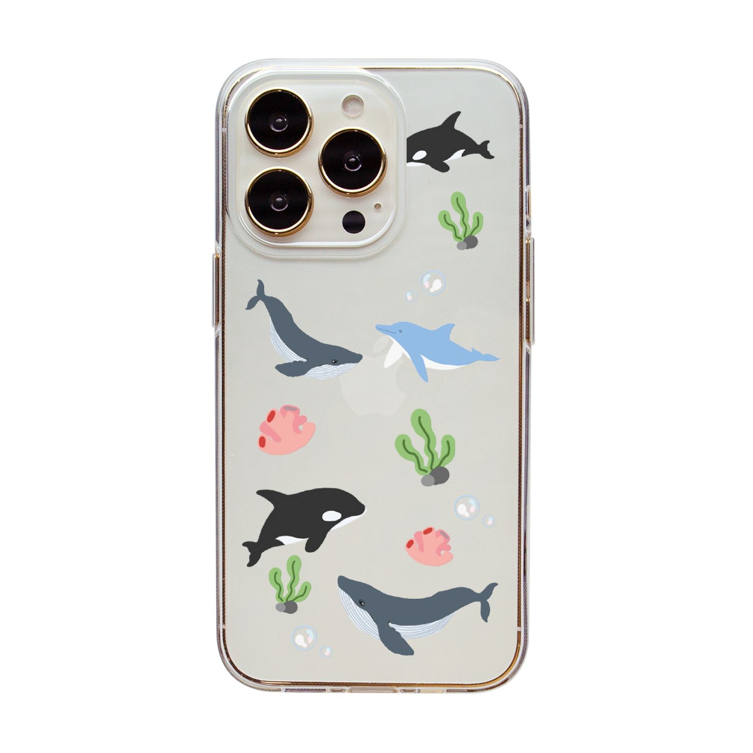 乐天商城 - dparks ソフトクリアケース for iPhone 14 Pro オーシャン 背面カバー型(DS24157i14P) 仕入先在庫品[メール便対象商品]