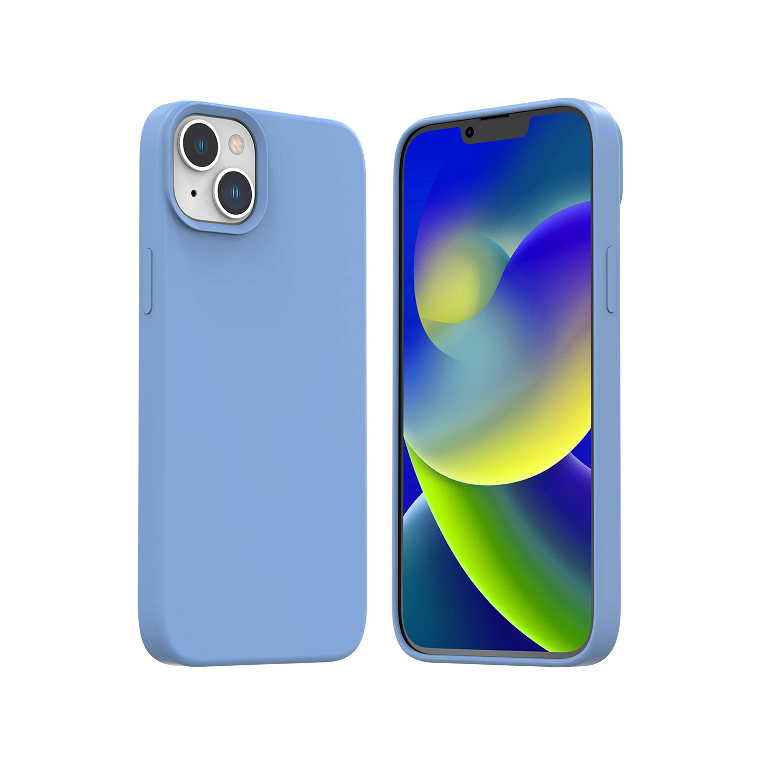 araree MagSafe対応シリコンケース TYPOSKIN for iPhone 14 Plus シエラブルー 背(AR24698i14MBL) 仕入先在庫品