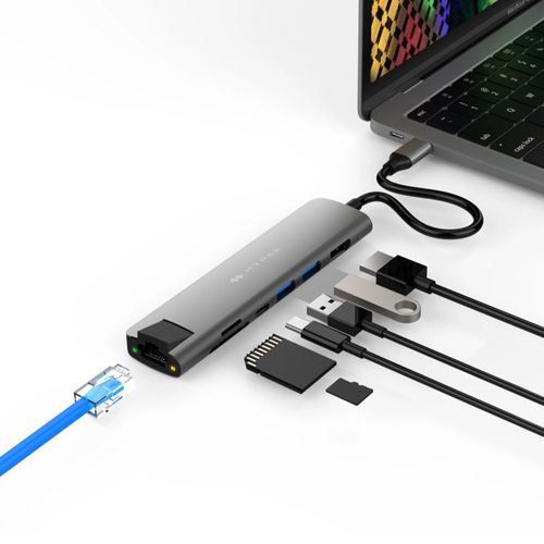 Rakuten - Hyper Drive SLAB 7-in-1 USB-Cハブ(HP-HD22HGR) 仕入先在庫品