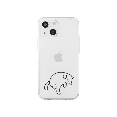 乐天商城 - AKAN エイカン ソフトクリアケース for iPhone 15 猫ちゃんはグルーミング中(AK25621i15) 仕入先在庫品[メール便対象商品]