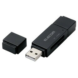 エレコム ELECOM メモリリーダライタ microB+USBA SD+microSD ブラック MRS-MBD09BK メーカー在庫品