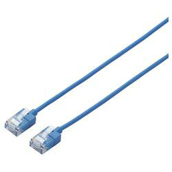 エレコム LANケーブル CAT6A スーパースリム 3m ブルー LD-GPASS BU3(LD-GPASS/BU3) メーカー在庫品