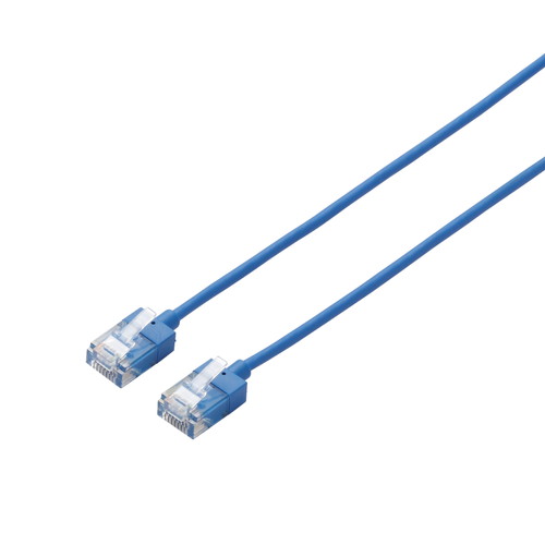 エレコム LANケーブル CAT6A スーパースリム 5m ブルー LD-GPASS BU5(LD-GPASS/BU5) メーカー在庫品