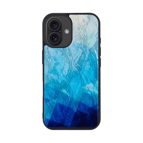 樂天商城 - ikins MagSafe対応天然貝ケース for iPhone 16 Blue Lake(I27104i16) 仕入先在庫品