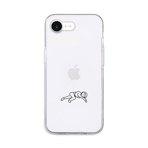 AKAN ソフトクリアケース for iPhone 16e　なんもしたくない AK27560i16E