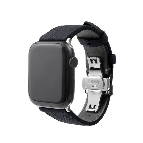 乐天商城 - abbi SIGNATURE シュランケンカーフバンド for Apple Watch 42/41/40/38mm ブラックブルー(ABS27676AW) 仕入先在庫品