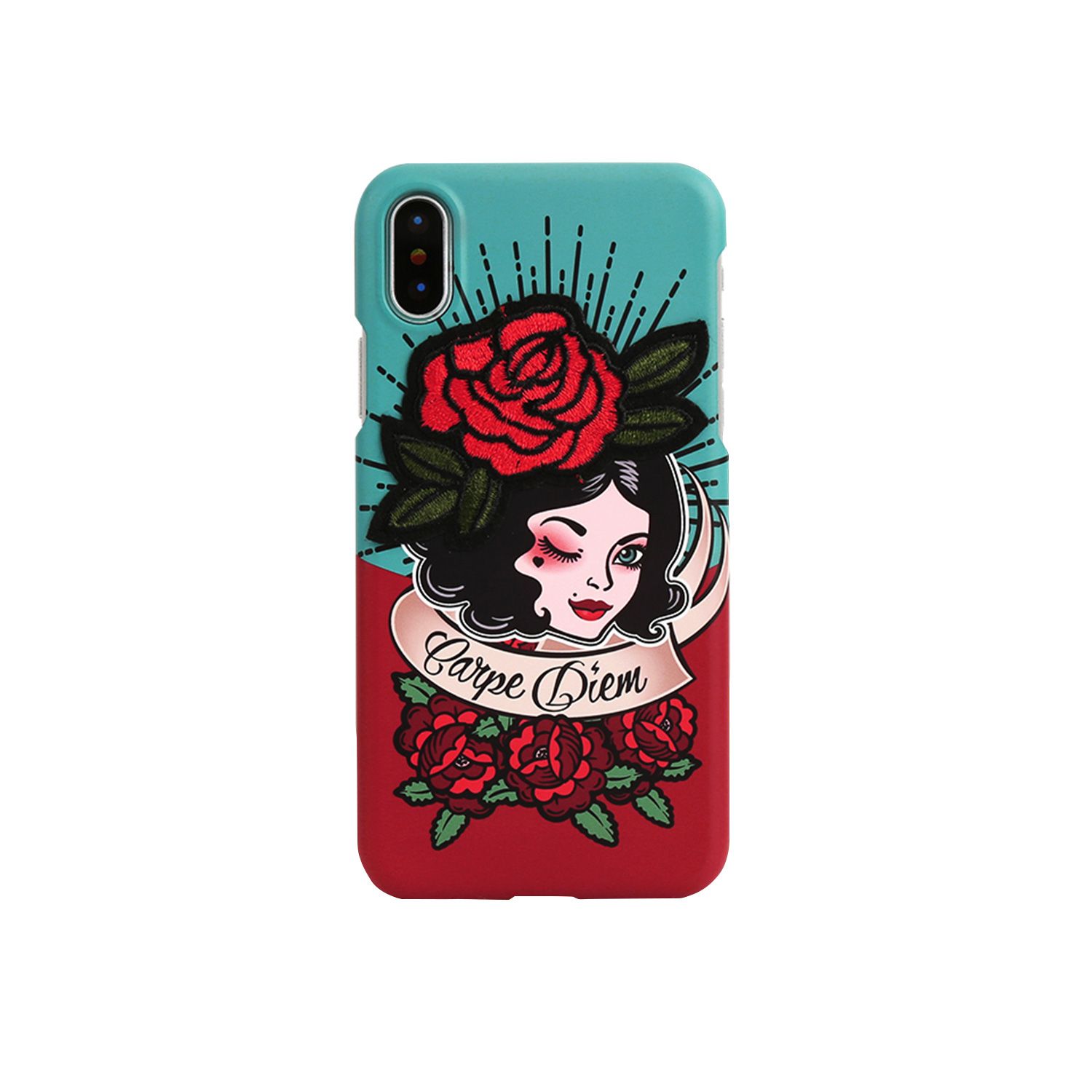 Rakuten - DESIGNSKIN DESIGN SKIN iPhone XS / X GRAFT WAPPEN カルペ・ディエム / ローズ(DSK13416iX) 仕入先在庫品