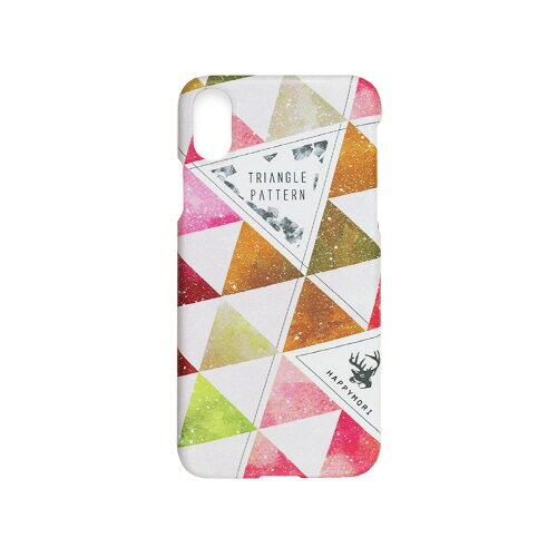 樂天商城 - HAPPYMORI iPhone XR TrianGle Pattern Bar ピンク(HM14464i61) 仕入先在庫品[メール便対象商品]