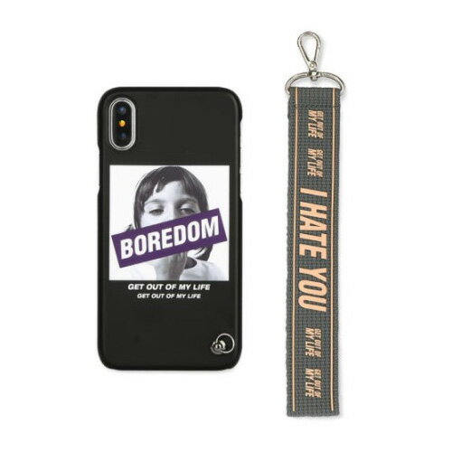 DESIGNSKIN DESIGN SKIN iPhone XS / X HAND STRAP CASE BOREDOM / I hate you(DSK14680i58) 仕入先在庫品